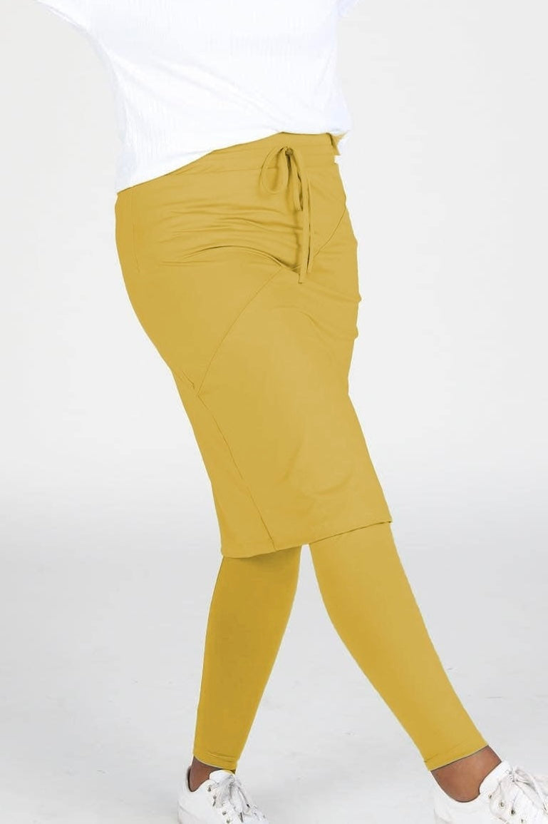 Mustard Athletic Skirt