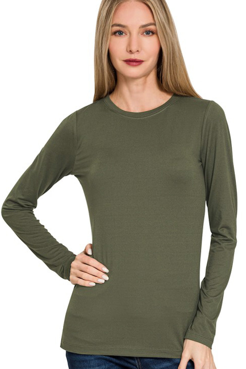 Timeless Long Sleeve Crew Neck T-shirt
