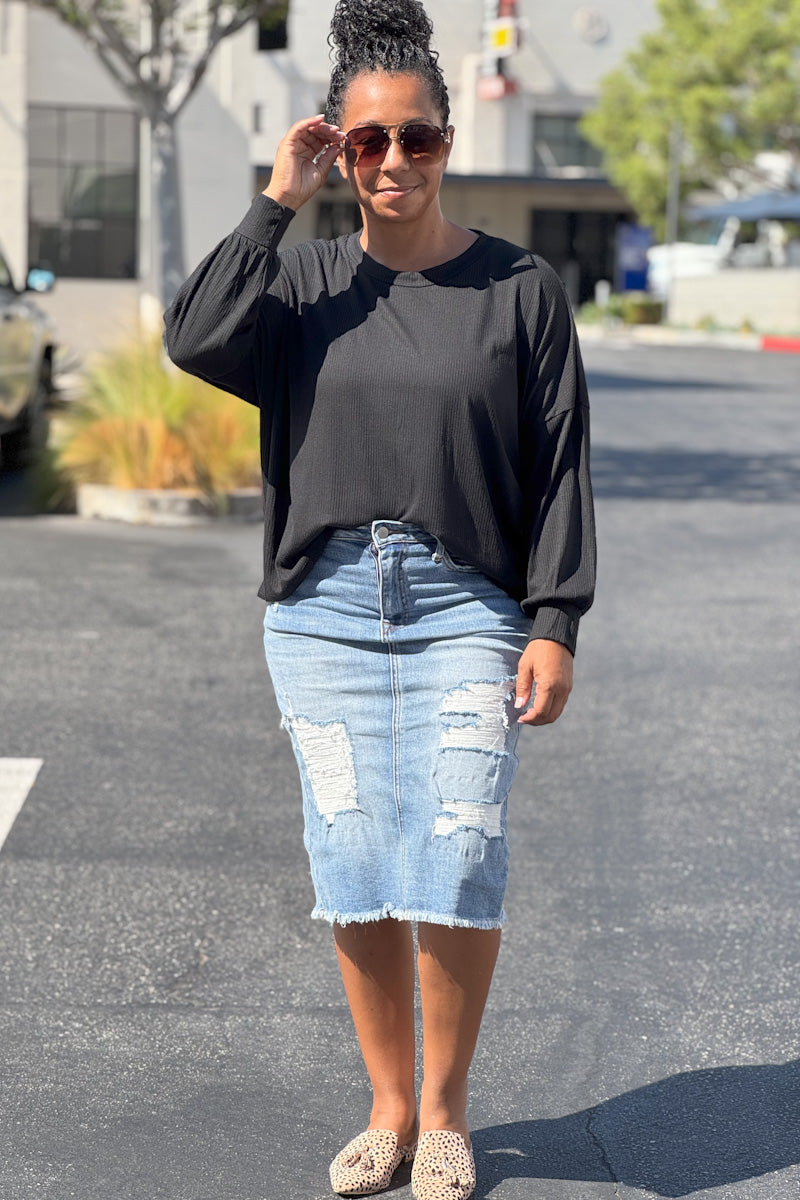 Black Lightweight Sweater