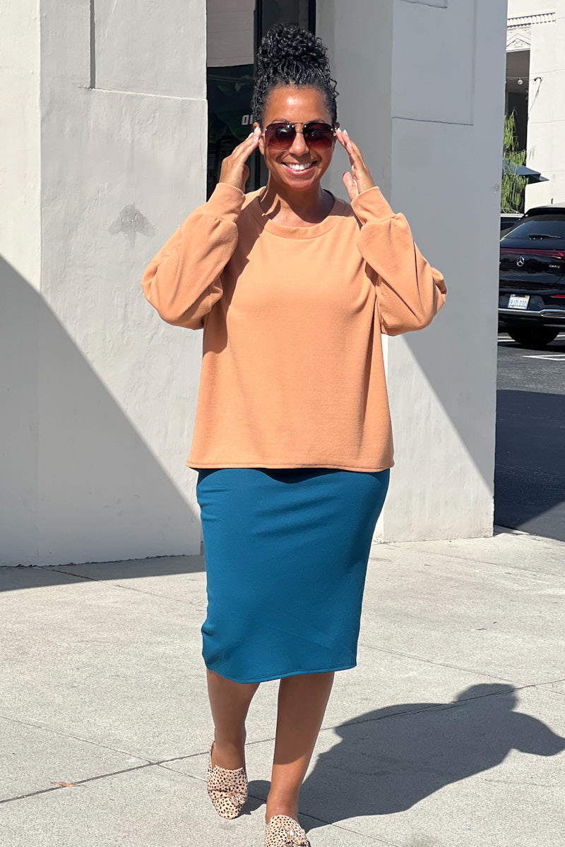 Apricot Lightweight Sweater