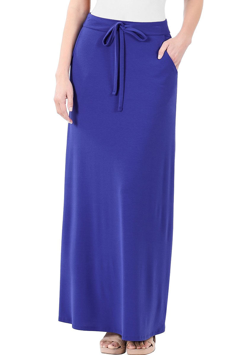 Self Tie Maxi Skirt ( PLUS SIZE )