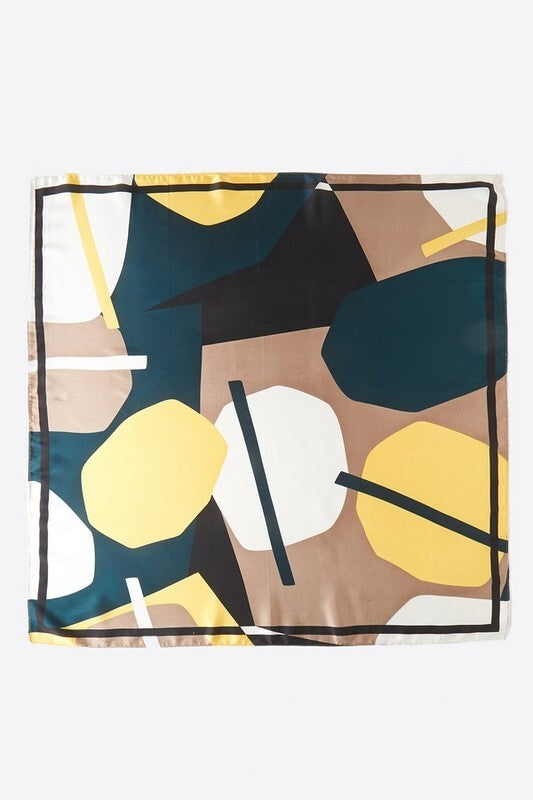 Hunter Green Geometric Scarf