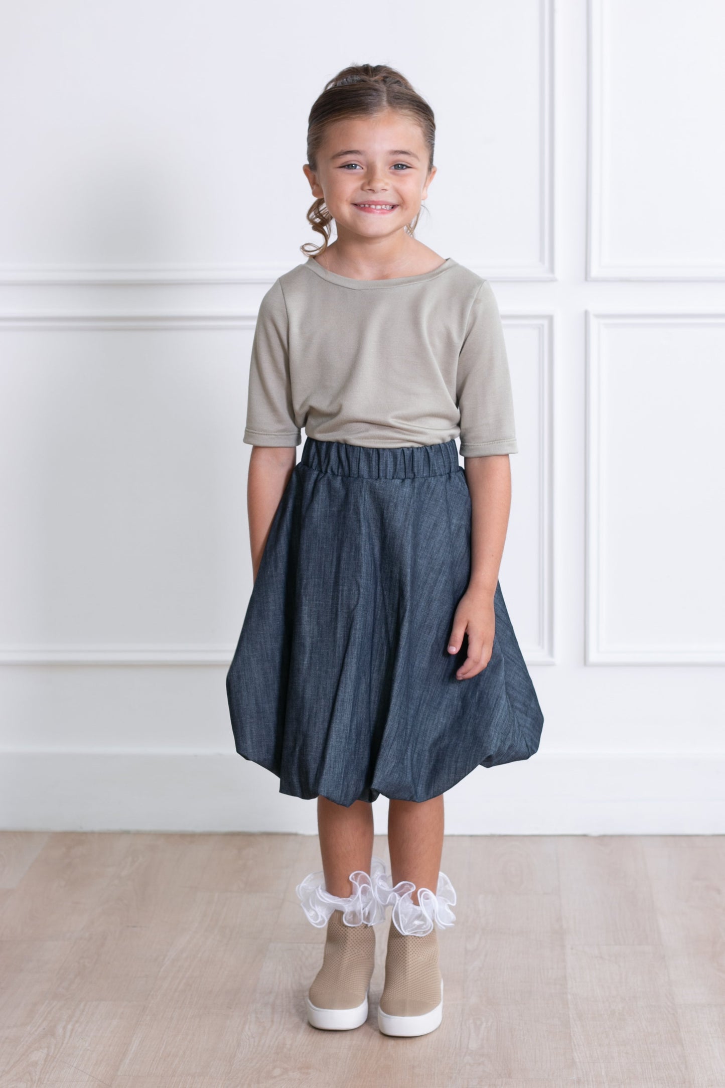 Millie Denim Bubble Skirt