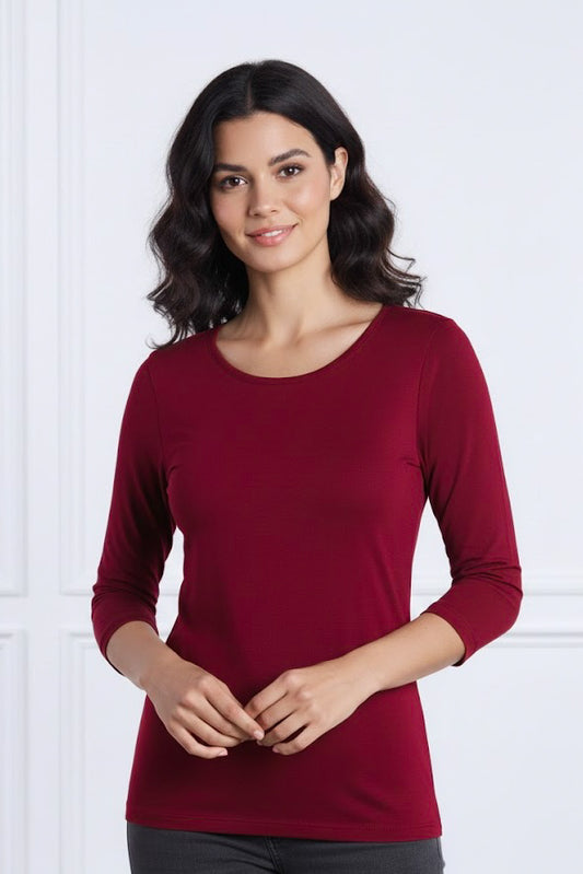 Cranberry Layering Tee