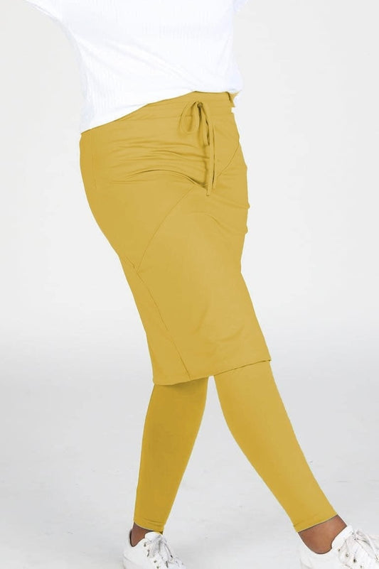 Mustard Athletic Skirt