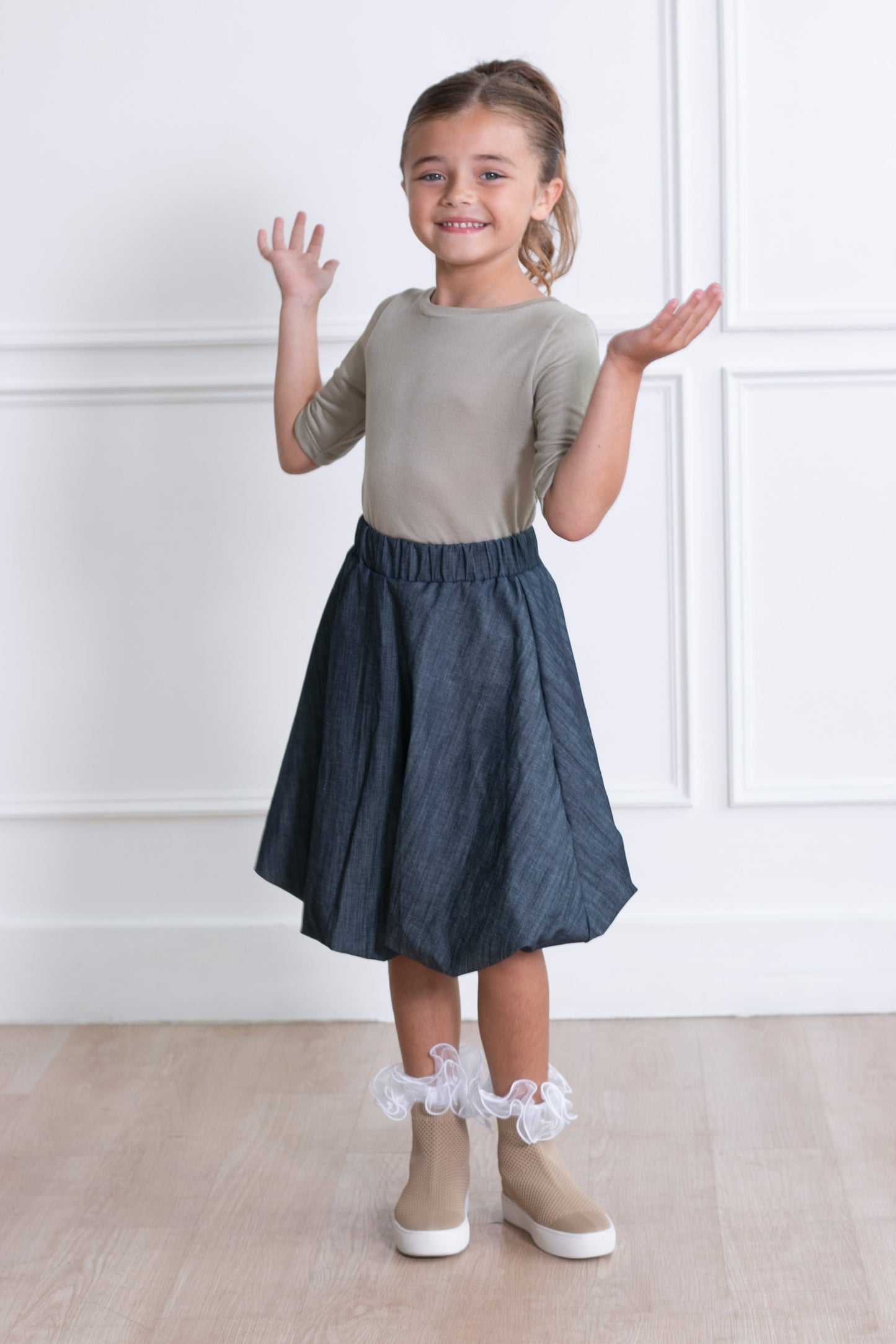 Millie Denim Bubble Skirt