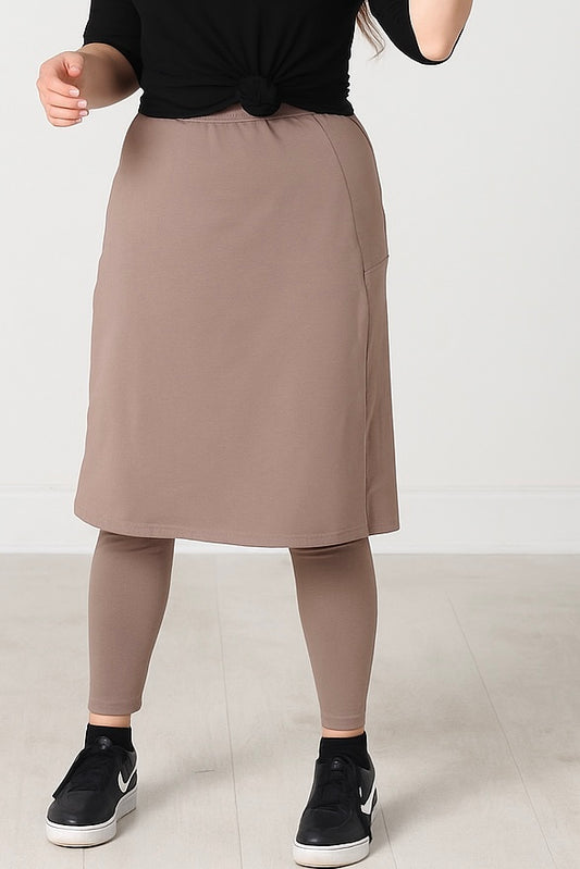 Taupe Athletic Skirt
