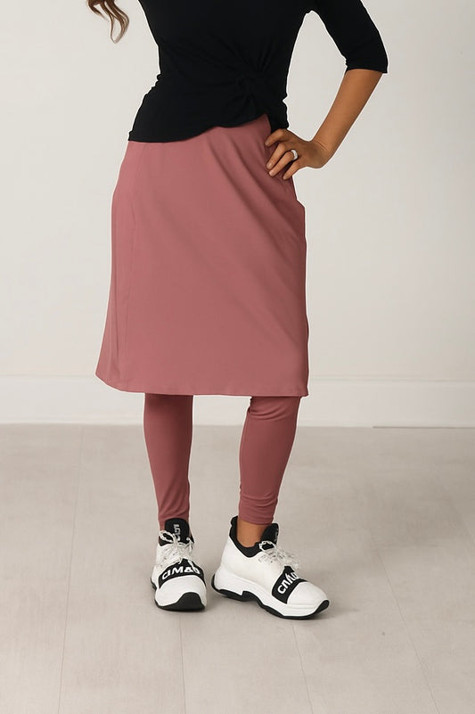 Deep Mauve Athletic Skirt