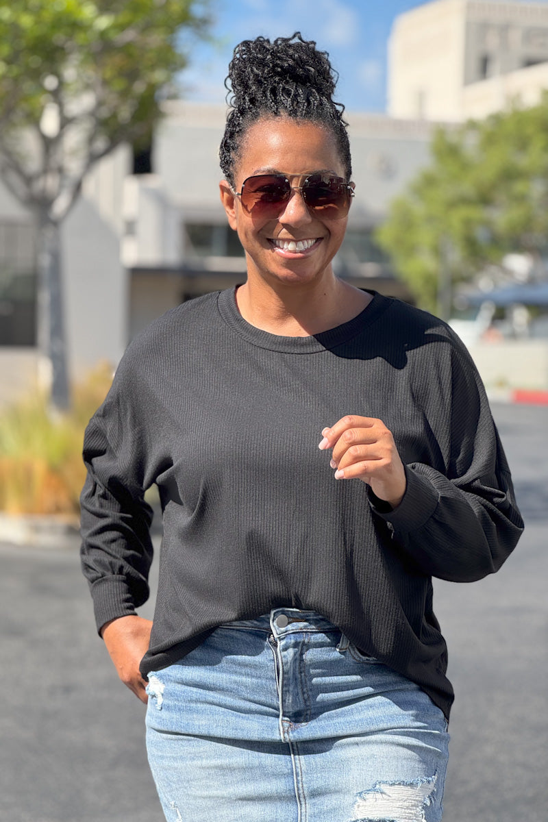Black Lightweight Sweater