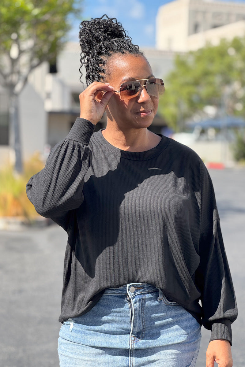 Black Lightweight Sweater
