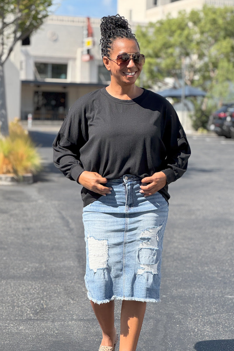Black Lightweight Sweater