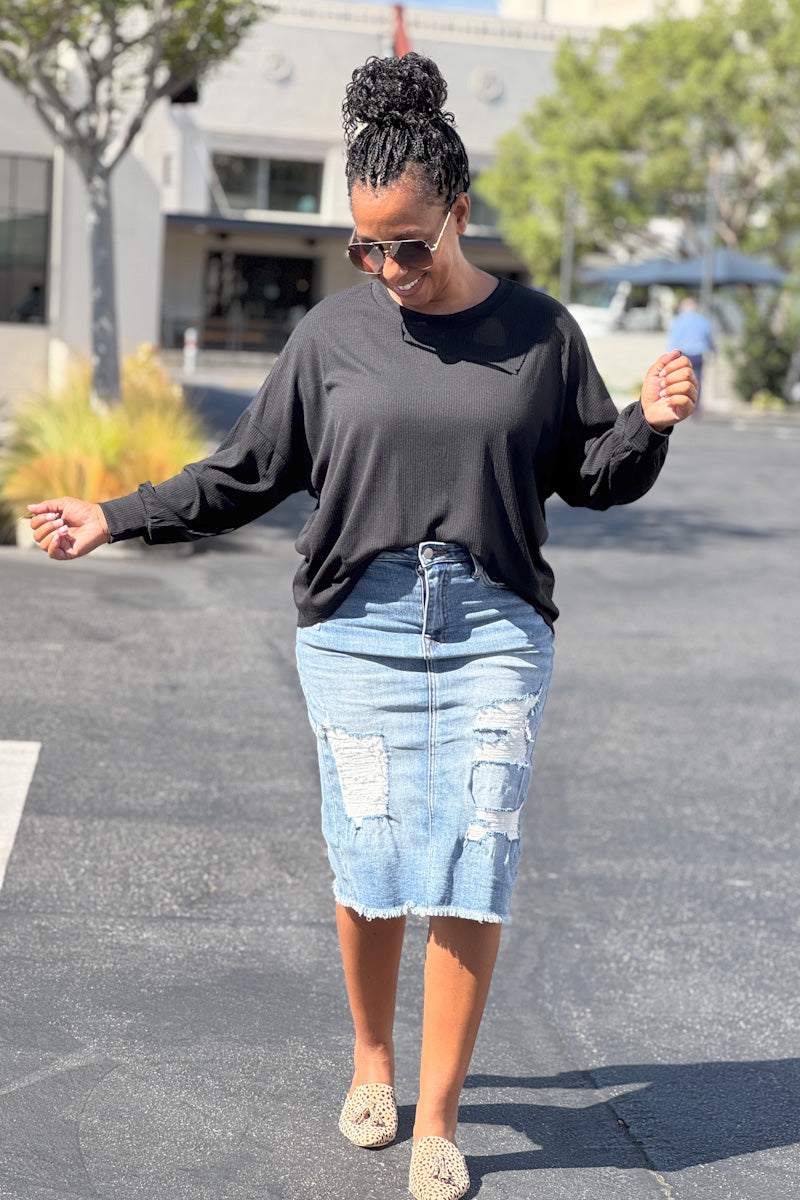 Black Lightweight Sweater