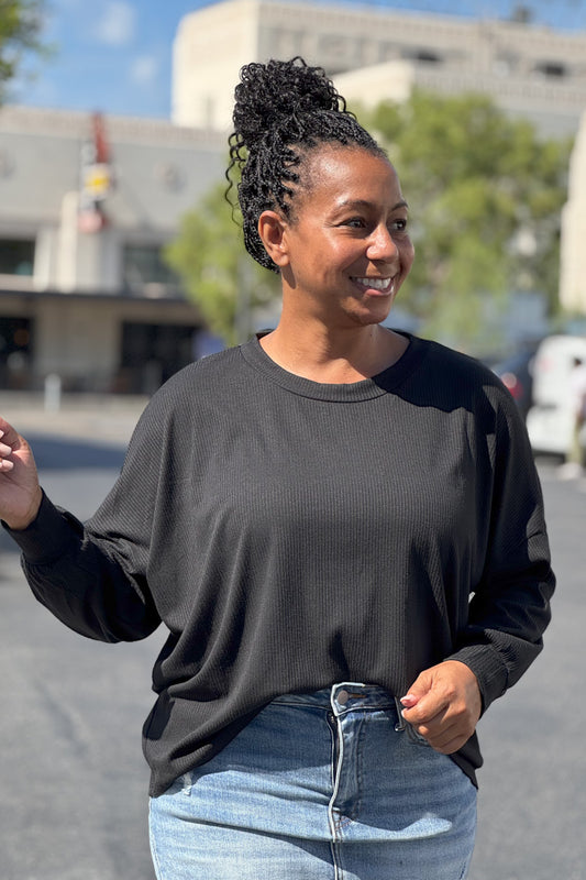 Black Lightweight Sweater