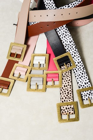 Classic Square Buckle Belts
