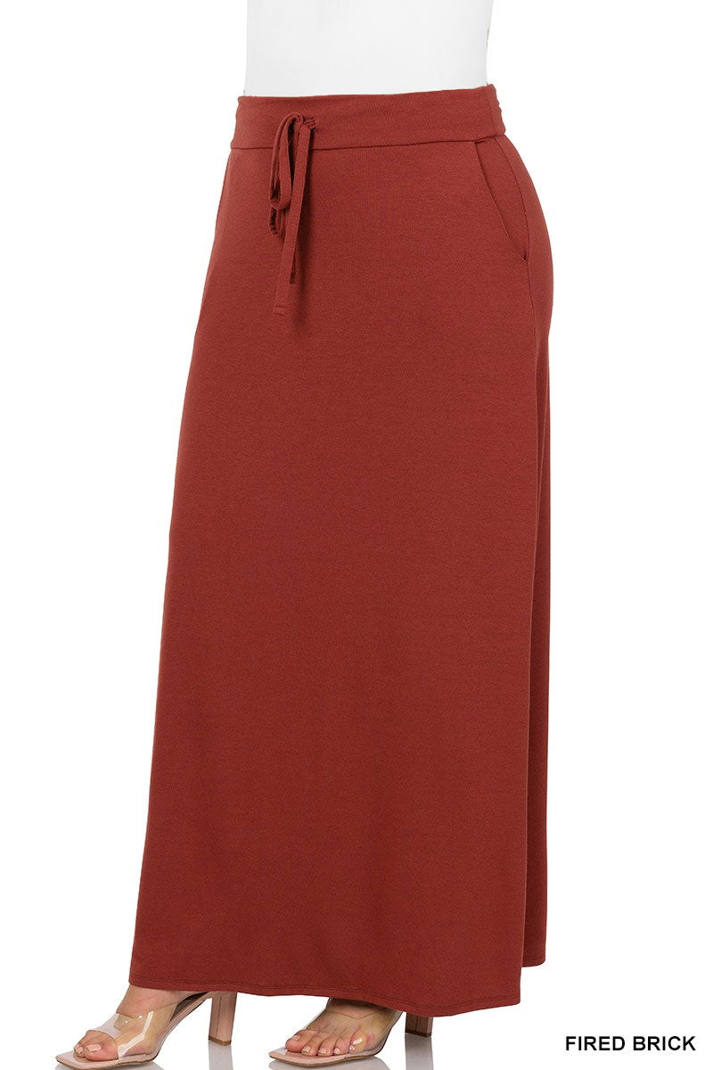 Self Tie Maxi Skirt ( PLUS SIZE )